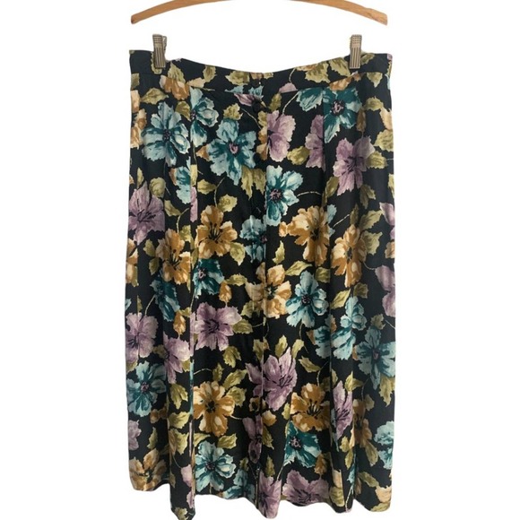 Sag Harbor floral button down front maxi skirt - Picture 3 of 3